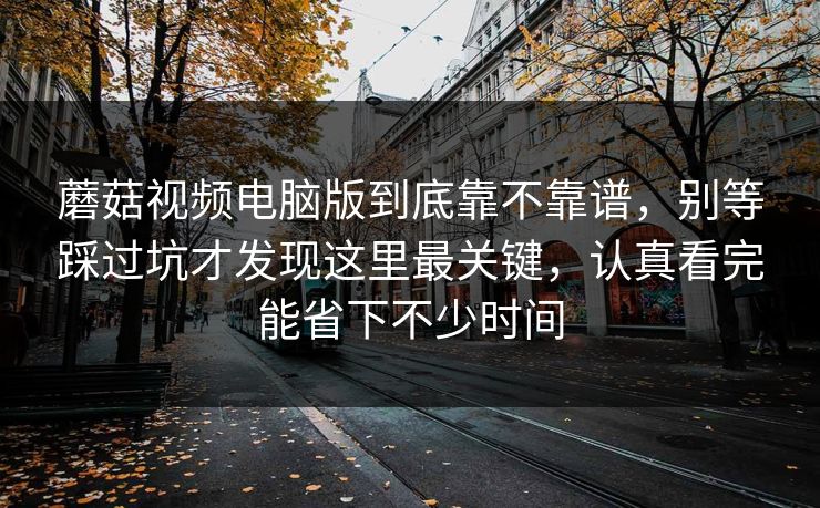 蘑菇视频电脑版到底靠不靠谱,别等踩过坑才发现这里最关键,认真看完能省下不少时间 蘑菇视频电脑版到底靠不靠谱,别等踩过坑才发现这里最关键,认真看完能省下不少时间